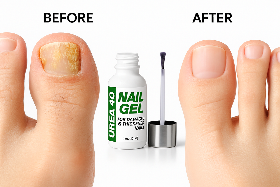 How to soften thick nails with 40 percent urea nail gel, a simple step by step guide