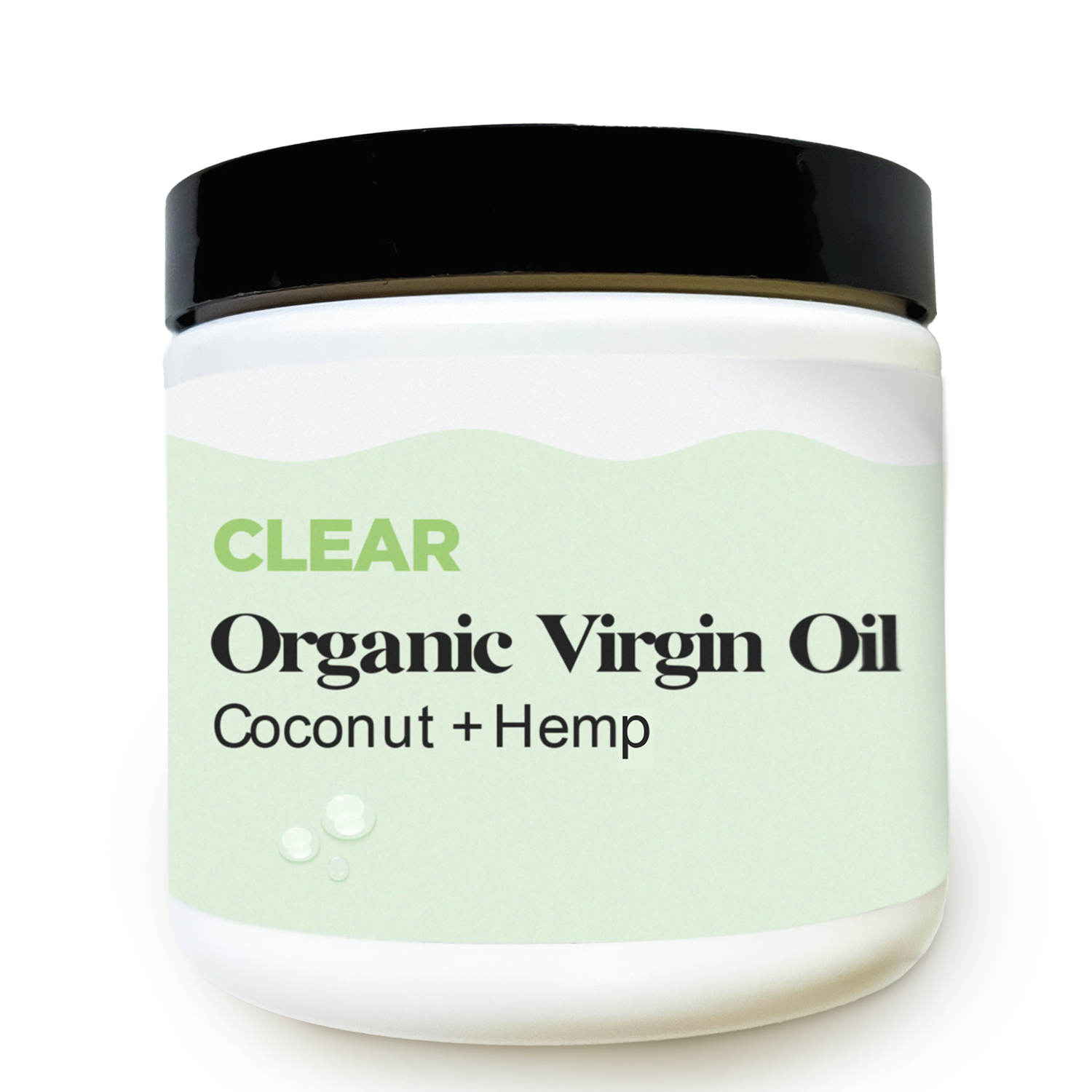 Clear Organic Coconut Oil & Hemp Moisturizer