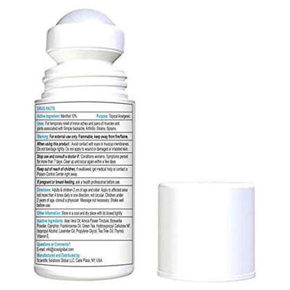 BIO-RELIEF Pain-relief Roll On -  10% Menthol & Arnica