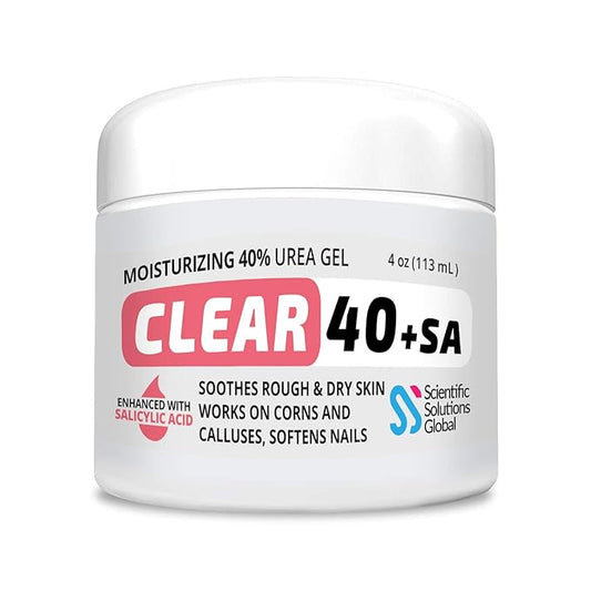 CLEAR 40 - 40% Urea Gel, 4 oz with Salicylic Acid