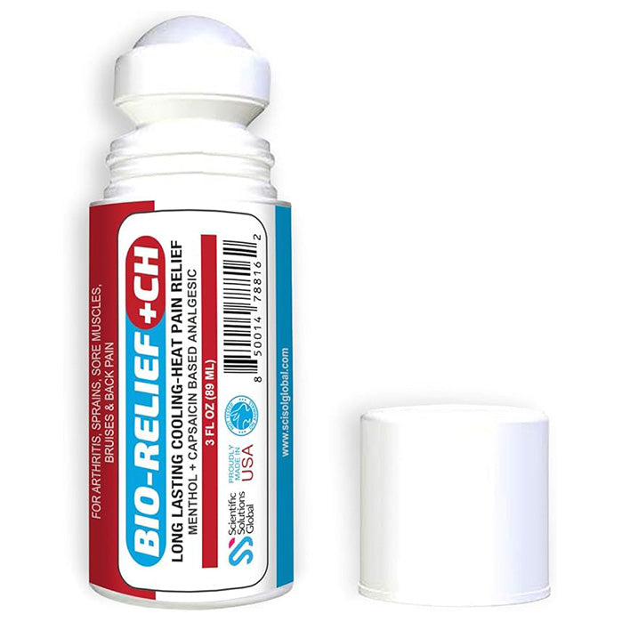 BIO-RELIEF +CH Pain Relief Gel 3 oz Roll-on