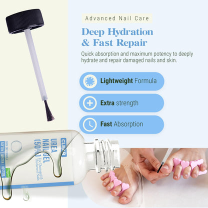 Urea 50% Nail Gel - Softens Cracked Heel Calluses & Thick Toenails