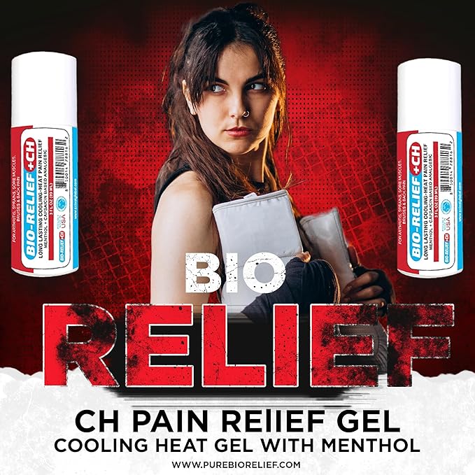 BIO-RELIEF +CH Pain Relief Gel 3 oz Roll-on