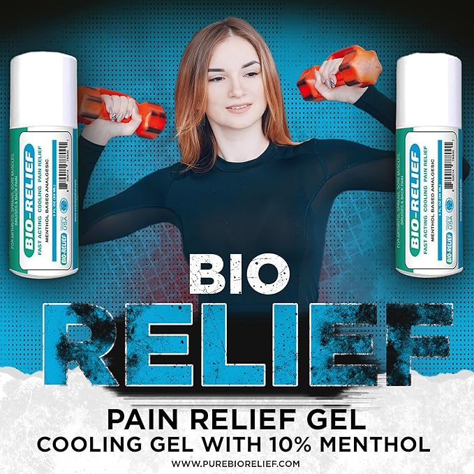 BIO-RELIEF Pain-relief Roll On -  10% Menthol & Arnica