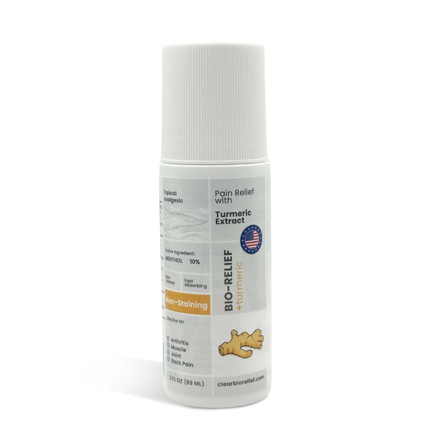 BIO-RELIEF Pain-relief Roll On with Turmeric Extract