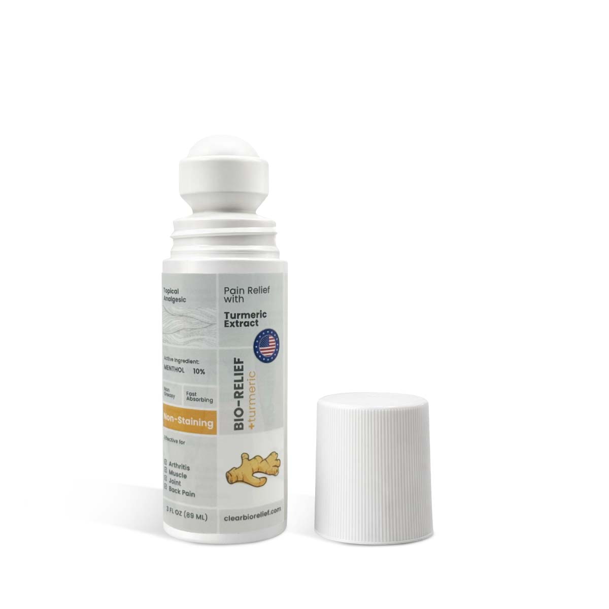 BIO-RELIEF Pain-relief Roll On with Turmeric Extract