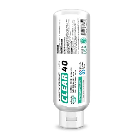 Clear 40, 40% Urea Gel, 8 oz w/Tea Tree & Coconut Oil