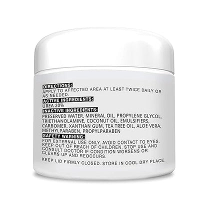 CLEAR 20, 20% Urea Gel, 4 oz w/ Tea Tree & Coconut Oil, Aloe Vera Extract