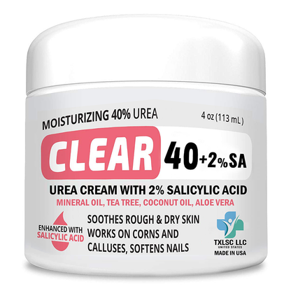 CLEAR 40 - 40% Urea Gel, 4 oz with Salicylic Acid