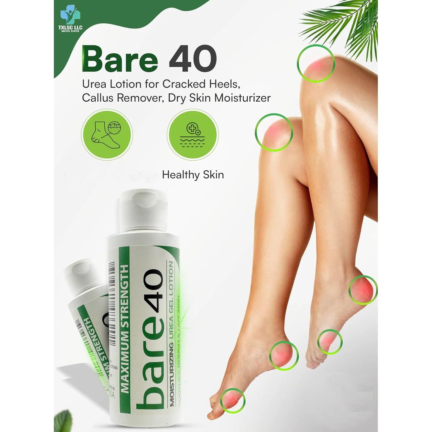 Professional Bare 40 Pro lotion with 40% Urea Cream