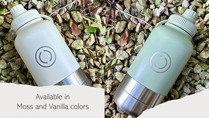 OSC Insulated Water Bottle with Detachable Travel Bowls for Pets & Humans