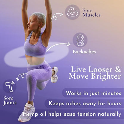 BioRelief Nighttime Hemp Pain Relief Roll-On Gel - Lavender Scent