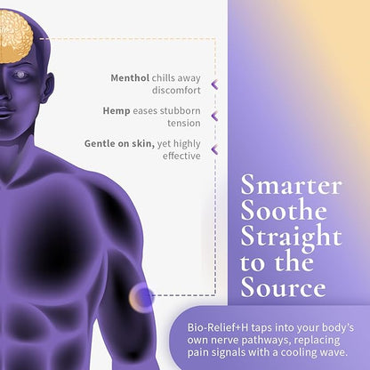 BioRelief Nighttime Hemp Pain Relief Roll-On Gel - Lavender Scent